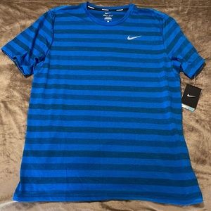 Nike Drifit Running Shirt (blue, large)